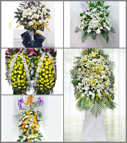 广西崇左龙州县上降乡白事花篮预定