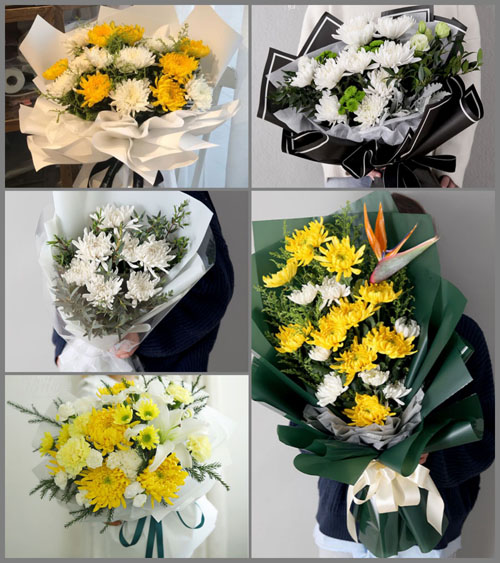 广西崇左龙州县上降乡白事花束代送